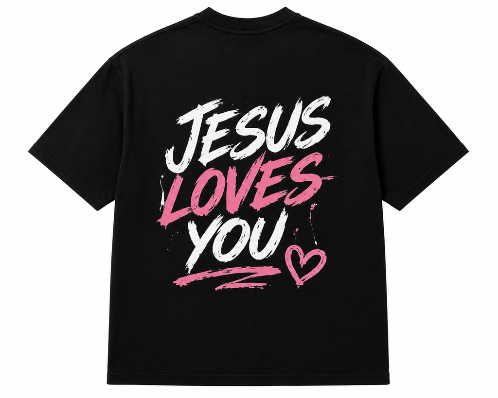 Jesus Loves You Womens Oversized T-Shirt
