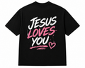 Jesus Loves You Womens Oversized T-Shirt