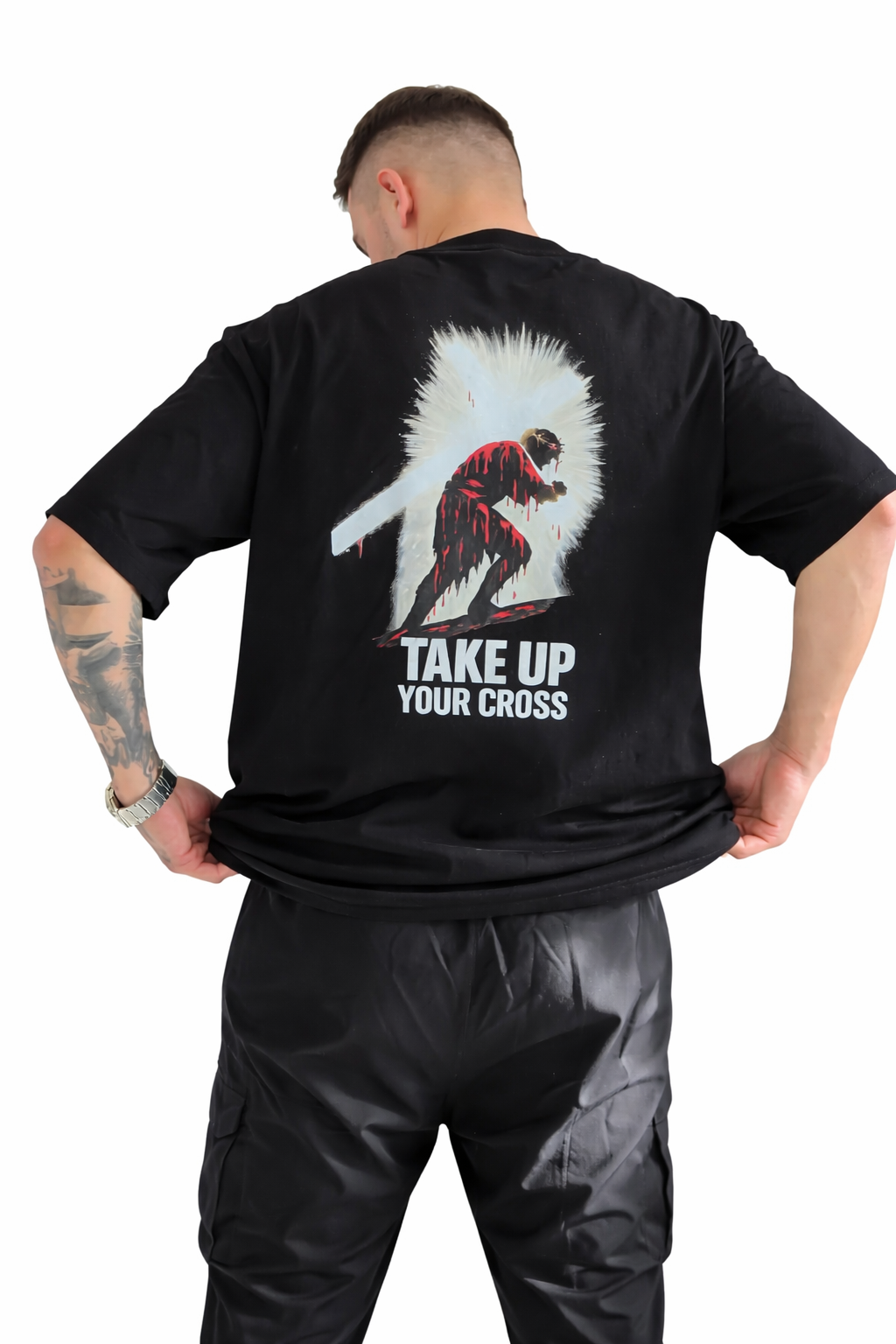 Take Up Your Cross Premium Oversized T-Shirt