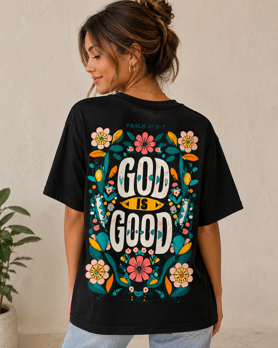 God Is Good Women's Oversized T-Shirt
